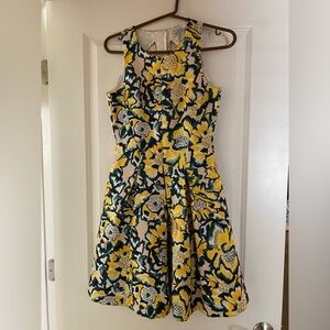 Gorgeous yellow floral dress.
